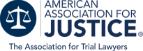 Logo of the American Association for Justice.
