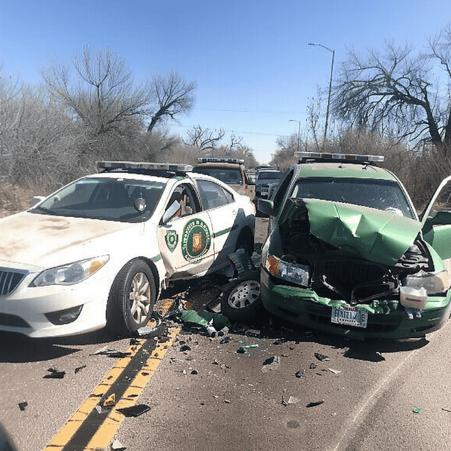 What happens if a cop hits your car during a chase?