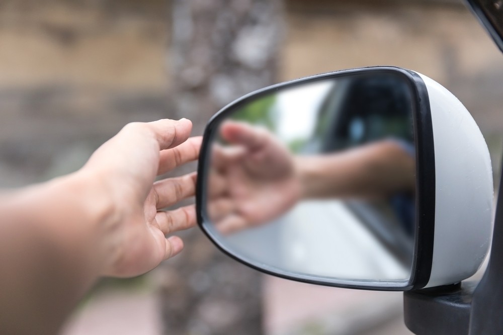 Photo of a Car's Side Mirror