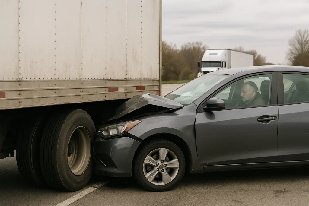 Who’s Liable In Blind Spot Truck Accidents?