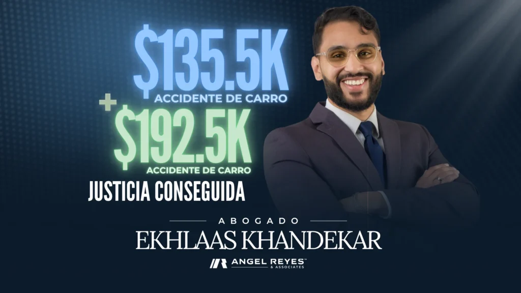 Abogado Ekhlaas Khandekar obtiene $330,000 en dos acuerdos separados por choques por detrás
