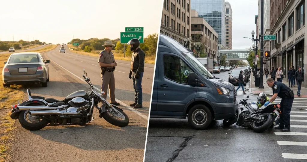 How Motorcycle Accidents Differ on Texas Highways vs. City Streets