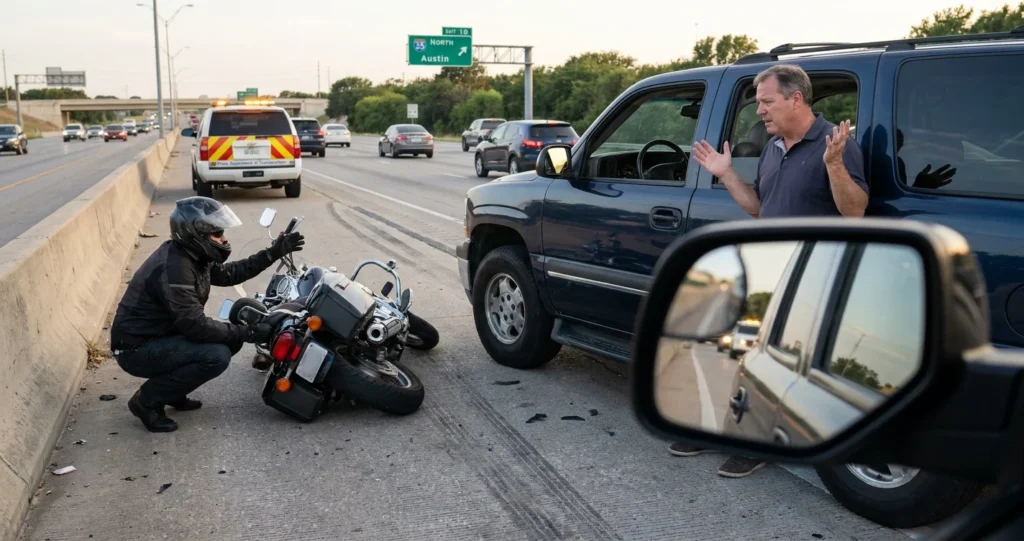How Vehicle Blind Spots Cause Motorcycle Accidents