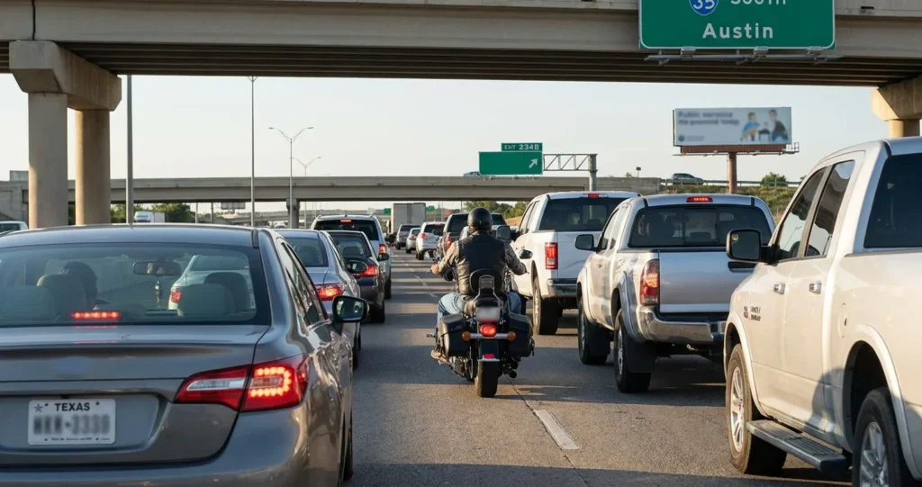 Lane Filtering vs. Lane Splitting: Texas Motorcycle Laws