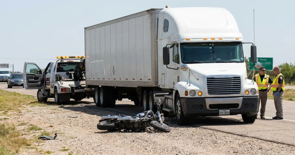 Motorcycle vs. Truck Accident in Texas: Liability, Evidence & Your Rights